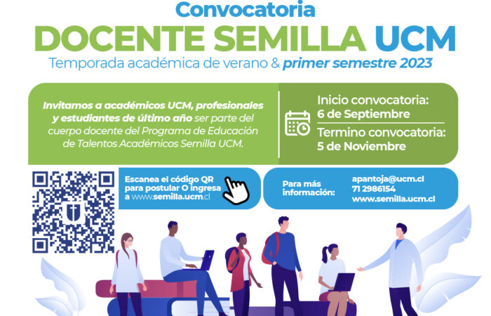 PROGRAMA SEMILLA UCM ABRIÓ CONVOCATORIA DOCENTE PARA EL PERÍODO 2023